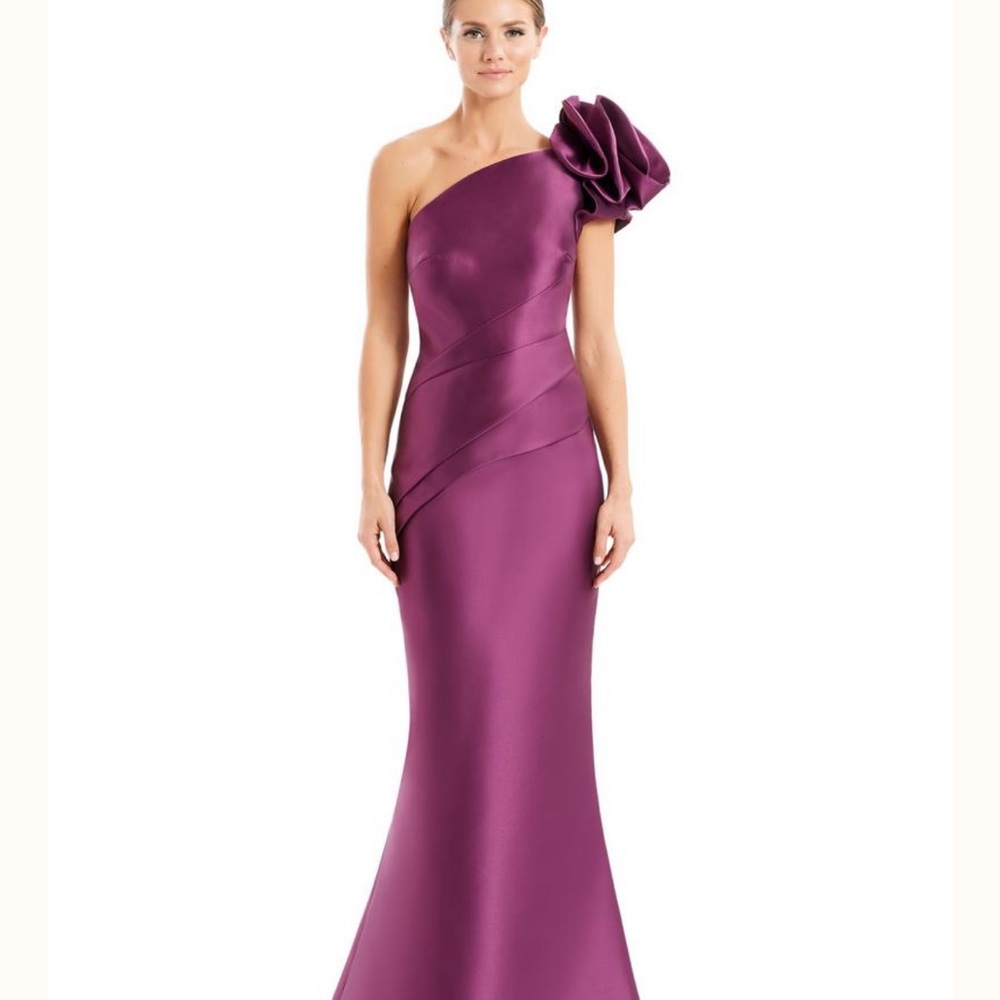 Alexander by Daymor 1673 Plum Color Mother-of-the-bride dress or Ball Gown.